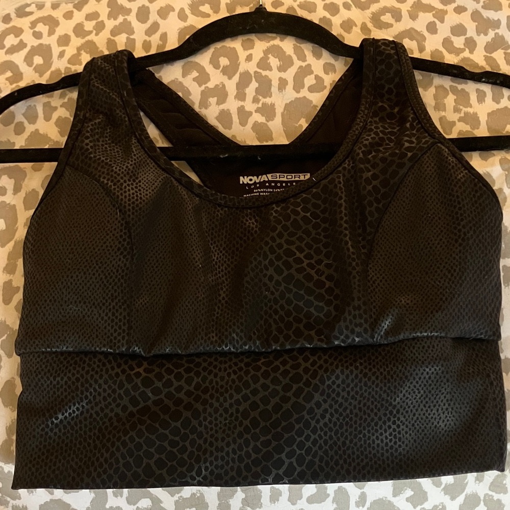 SET 3 piece Black Snake Print Leggings - Picture 9 of 16